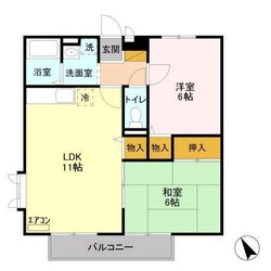 サザンハートA、B、C、Dの物件間取画像